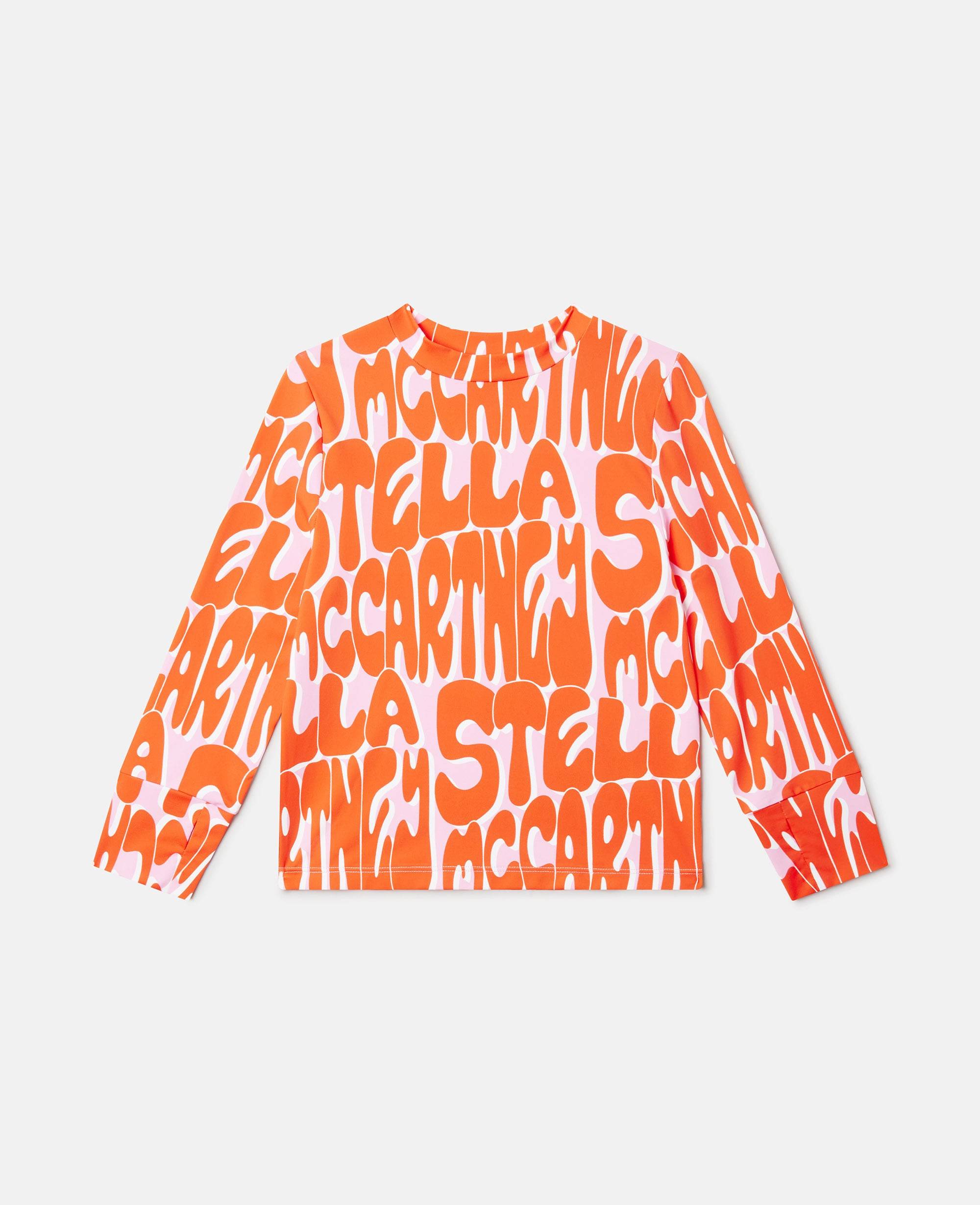 Stella McCartney - Stella All Over Lettering T-Shirt, , Size: 10