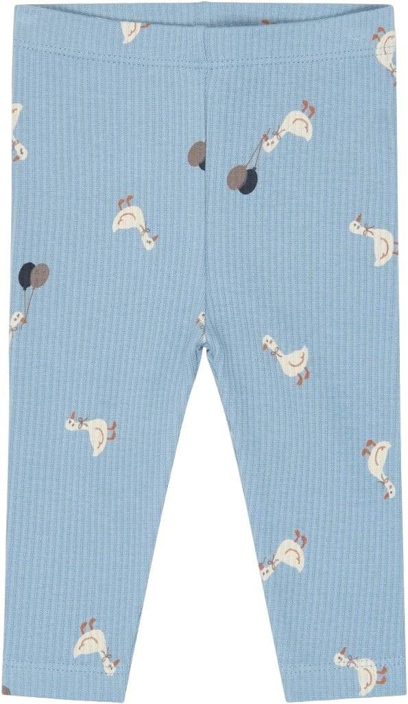 The New Tnsbvito Rib Leggings Str 62 Drenge - Ashley Blue Aop Leggings Bomuld hos Magasin.