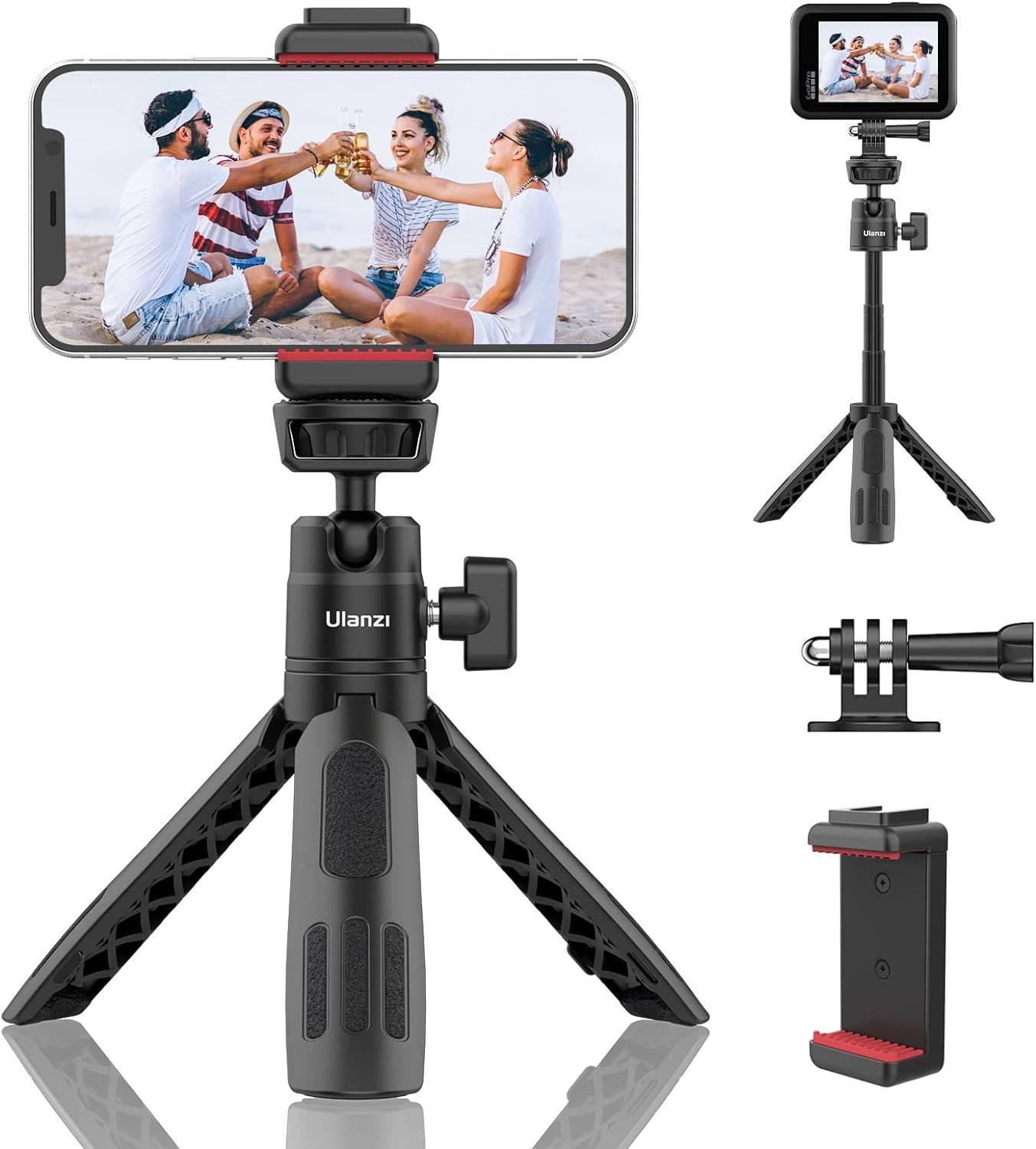 Ministativ och selfie stick för GoPro och mobil
