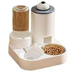 Cat Dish with Water Bottle l Automatic Cat Water Feeder l Pet Food Dish Water Bottle l Cat Drinking & Feeding Station l Cat Dish Set Water Dispenser Convenient Feeding & Hydration For your Pet Cats