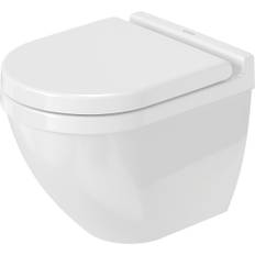 Duravit Starck 3 Compact væghængt toilet, uden skyllekant, hvid