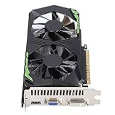 Tbest GTX 1050 Ti, Geforce GTX 1050 Ti, grafikkort, grafikkort 128bit 4GB DDR5 1250MHz automatisk detektering, hållbart datortillbehör för stationära datorer med två fläktar