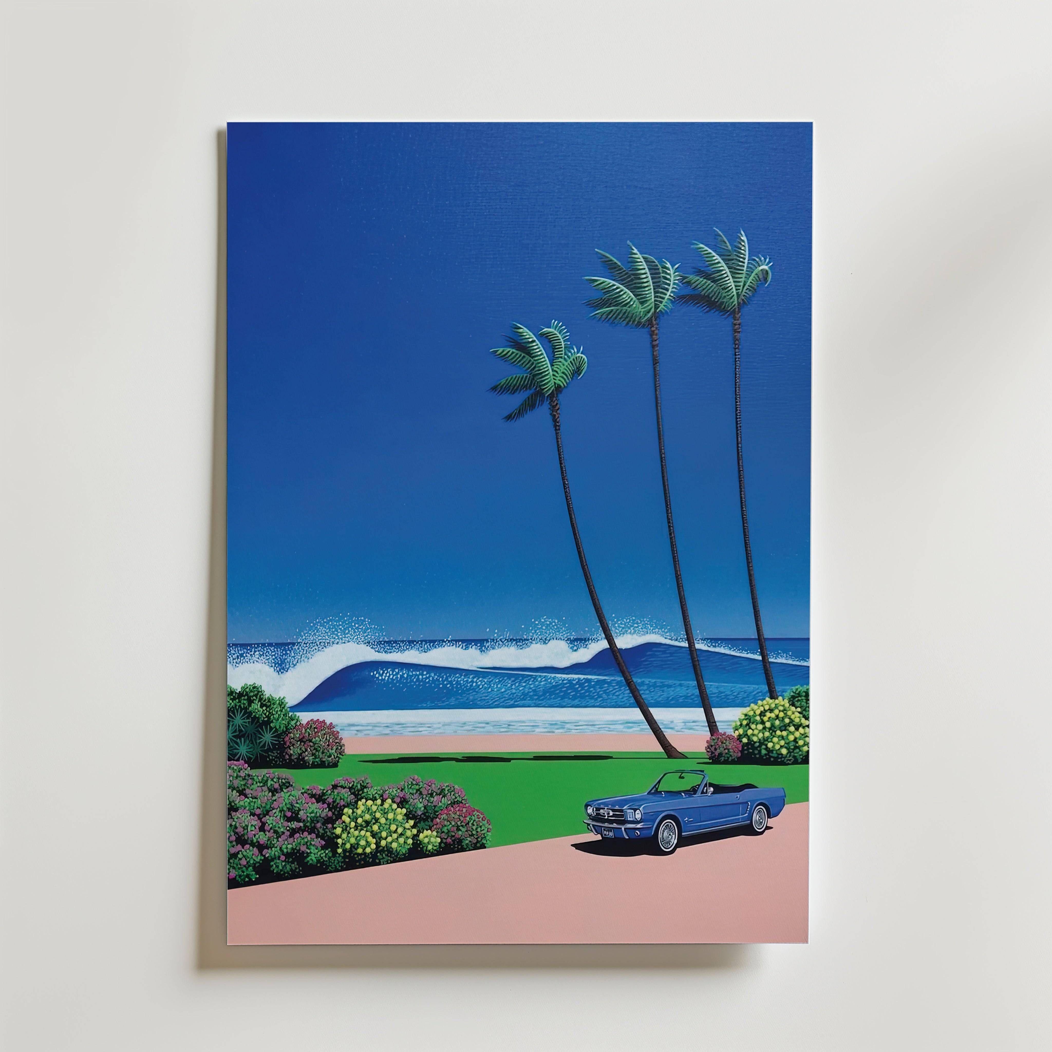 Hiroshi Nagai Ocean Breeze Ride Poster - Fine Art Poster 40x50 cm Utan passepartout