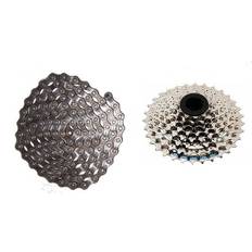 Kassette + kæde sampak 8 speed Shimano - Gearing 11-34