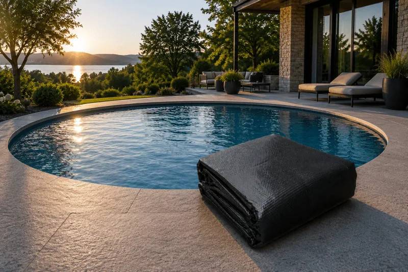 Soltäcke / Solfolie 5 m Ø rund pool – 400 micron