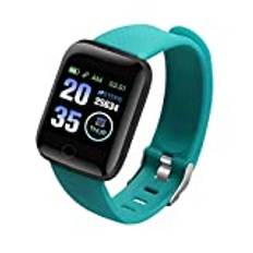 Smart Watch Bluetooth Smart Armband 116plus Telefon Fitness Watch Waterproof Blood Pressure Tests for Men Women Green