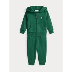 Polo Ralph Lauren Polo Ralph Lauren Green Baby Jersey Joggers and Zip Up Hoodie Set