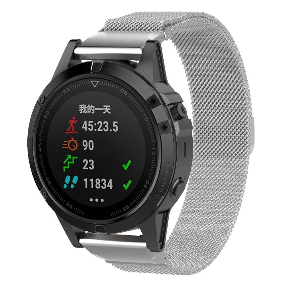 Armband Milanese Garmin Forerunner 970 Silver