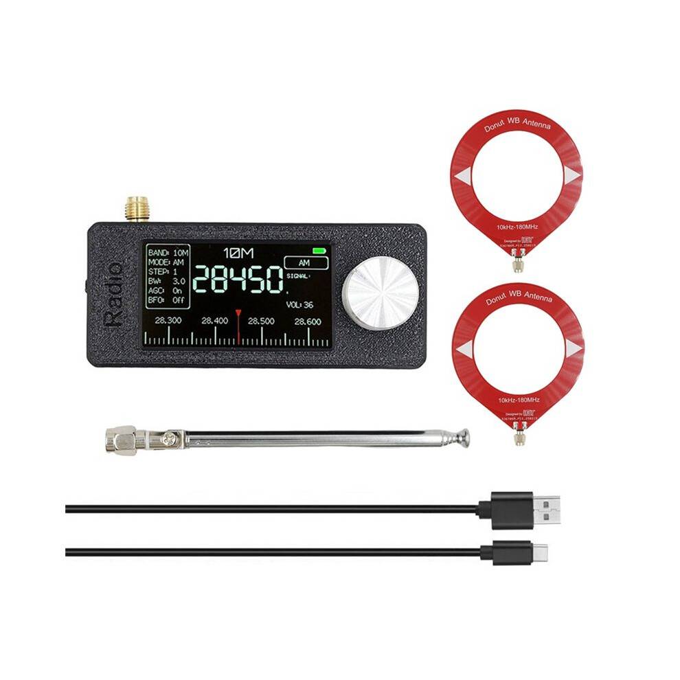 SI4732  Radio Receiver+2 Typ Antenn Kit 10Khz-180Mhz Portable Radio AM FM Radio  SW MW VHF  SI4732 Radio