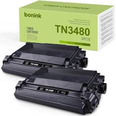 BONINK TN3480 Toner für Brother TN-3480 Kompatibel für Brother HL-L5100DN HL-L5200DW DCP-L5500DN MFC-L5700DN Ersatz für Brother TN-3480 TN3480 (2 Schwarz)