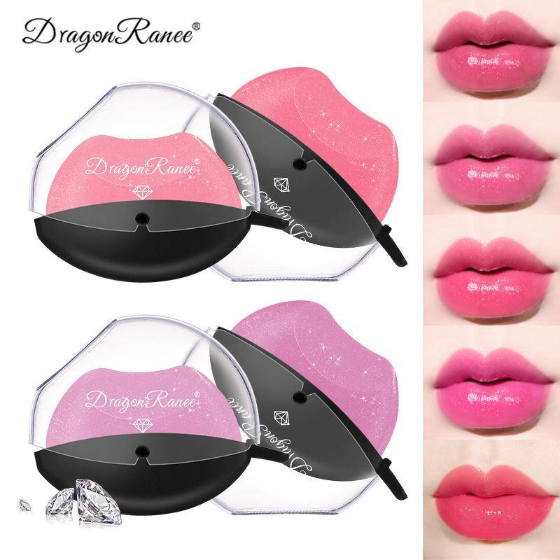 Lazy Lips Pärlemorskimrande Fint Glitter Läppstift Är Inte Lätt Att Blekna Färgtemperaturförändring Fuktförändring Färgförändring Lat Läppstift