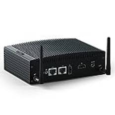 STRHIGP Fläktlös Liten Sktop Dator i5-8260U, 32GB RAM DDR4 256 GB SSD Office Micro PC i5, 2*RS232 COM/2*HD/2*RJ45 LAN/8*USB Mini Sktop Dator För Hemmaserver/Brandväggsapplikation