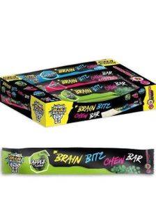 24 st Brain Blasterz Chew Bars - Giant Caramel Bars with Three Flavors - Hel låda 480 gram