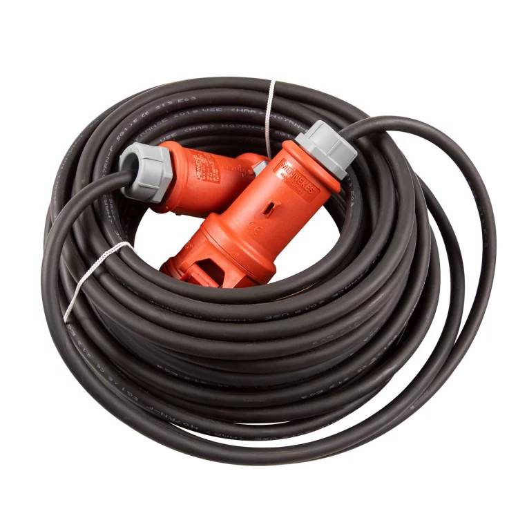 Unite CEE forlængerkabel 5 16A, 25m 5g1, rød 7815990625