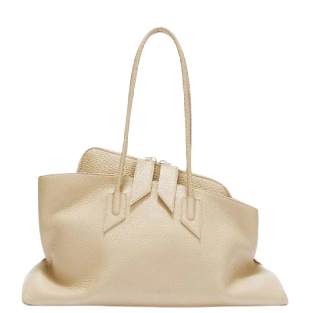 The Attico La Passeggiata Medium Taske - Tasker - Dame - Beige - ONE SIZE - Uld