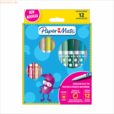 PaperMate Filzstift 2166507 sortiert 12 Stück