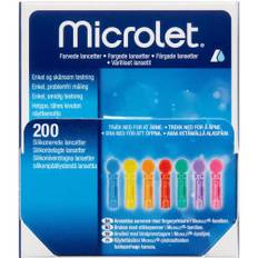 Kulørte Microlet Lancetter (Glucolanz) 200 stk.