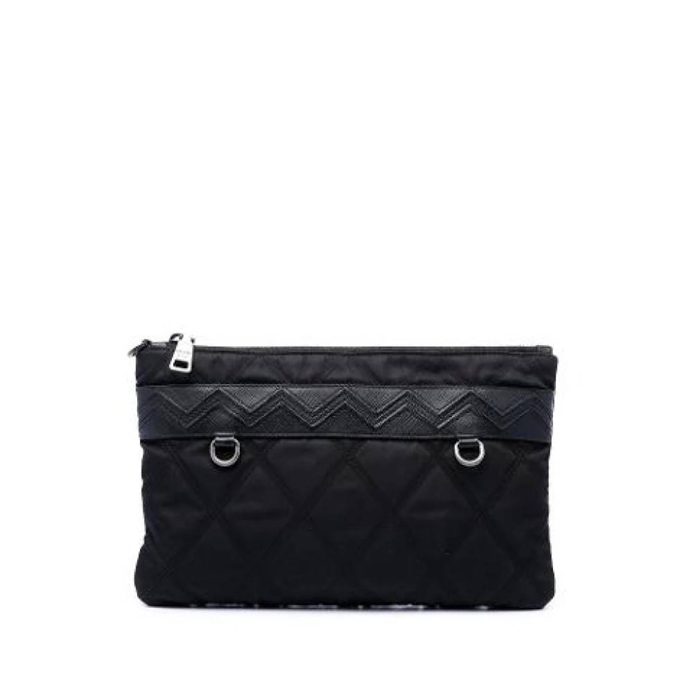 Prada Vintage - Pre-owned Quilted Nylon Clutch Vintage - Dam - ONE Size - Nylon