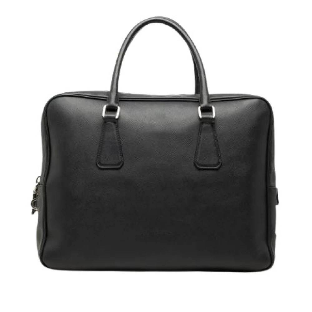 Prada Vintage Pre-owned Laeder prada-tasker - Vintage - Dame - Sort - ONE SIZE -