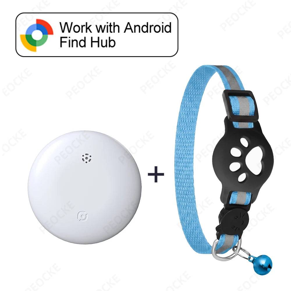 Google Find Hub Smart Location Tag for Android — Pet Collar, Keys & Bags - Tag with BL Collar 1 / China Mainland