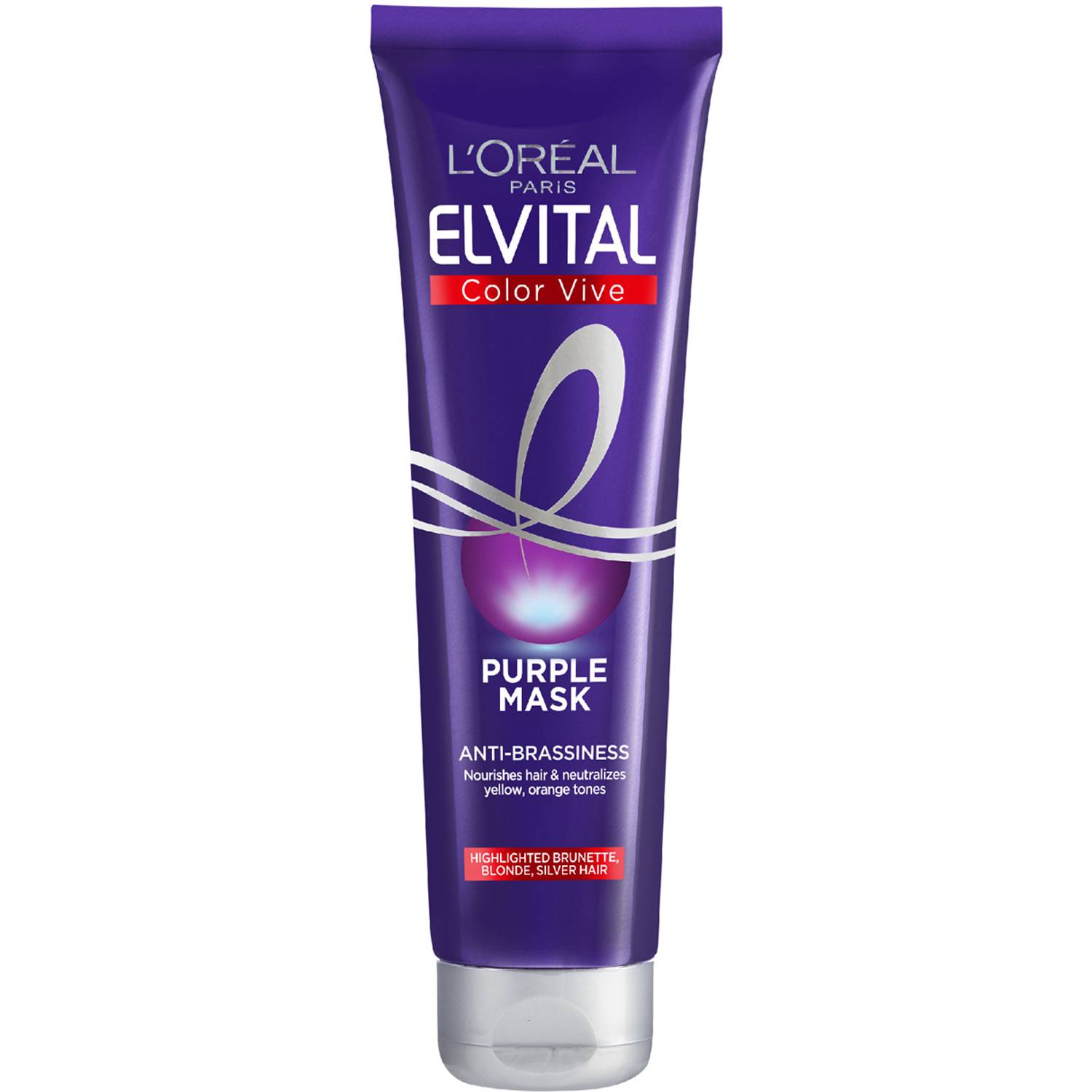 150ml, L'Oréal Paris Elvital Color Vive Purple Mask Anti-Brassiness