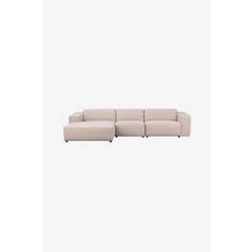 Rowico Home - Soffa Willard, 4-sits med shäslong till Vänster - Beige