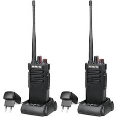Retevis RT29 Walike Talkies lång räckvidd, 3200mAh uppladdningsbar, IP67 vattentät walkie talkie för vuxna, professionell tvåvägsradio för byggarbetsplatsvakt (svart, 2 st)