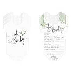 50 stycken babyparty spel kort 12,7 x 17,8 cm babyshower spel kort att fylla i, babyshower dekoration för babyshower baby shower gåva