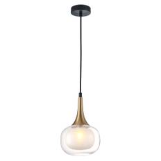 Hängande Lampa Tirella Mässing, Transparent Matt