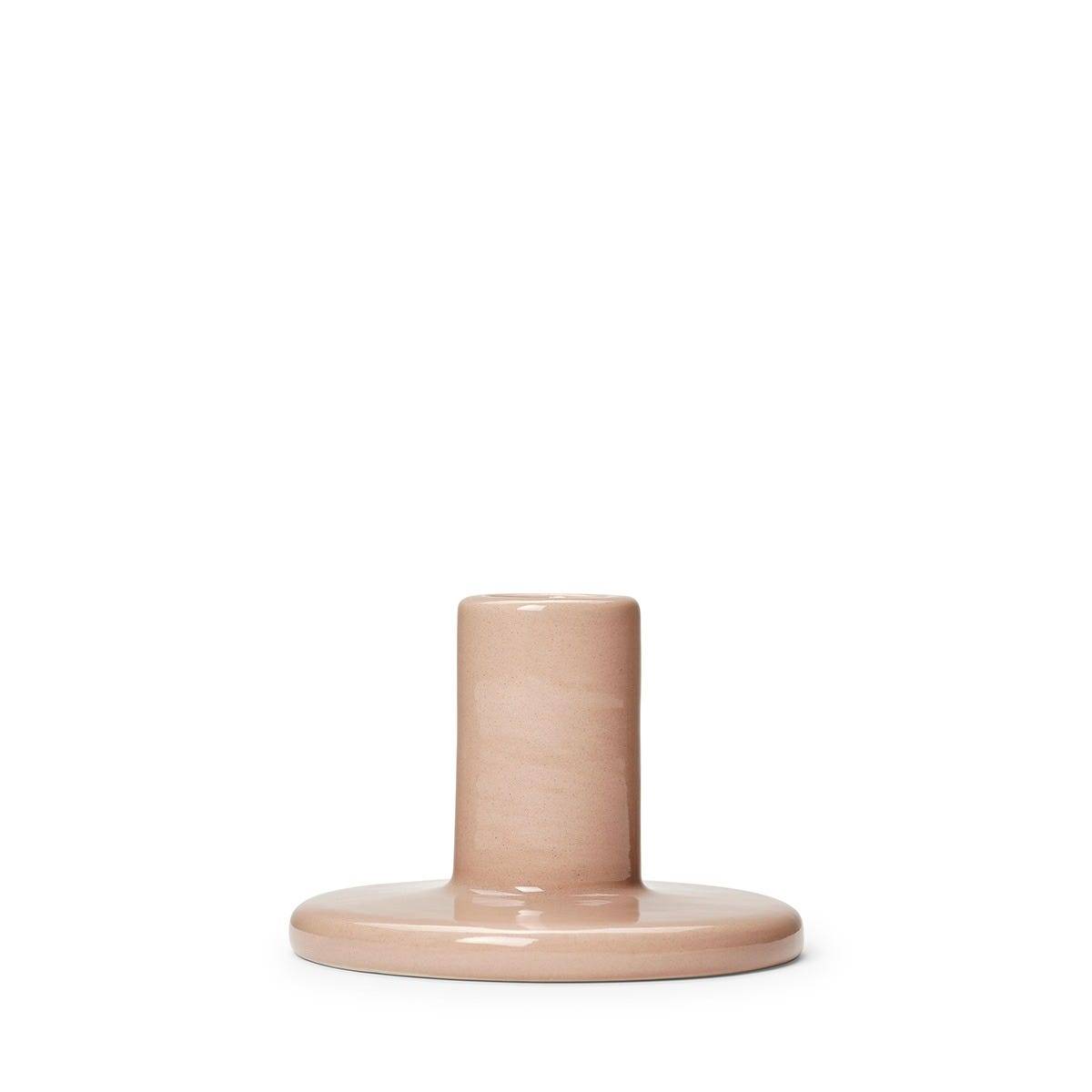 Ljusstake Signal Stengods 6,8x10cm Ljusrosa