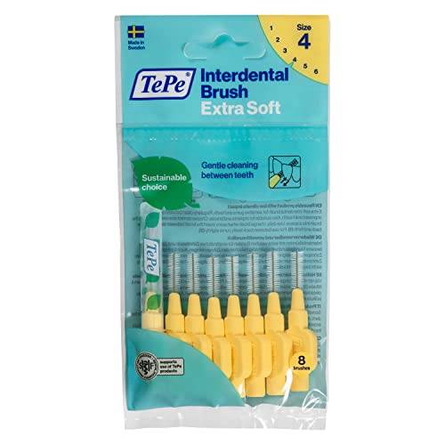 TePe interdental borste, extra mjuk, 0,7 mm, uppsättning med 24, ljusgul