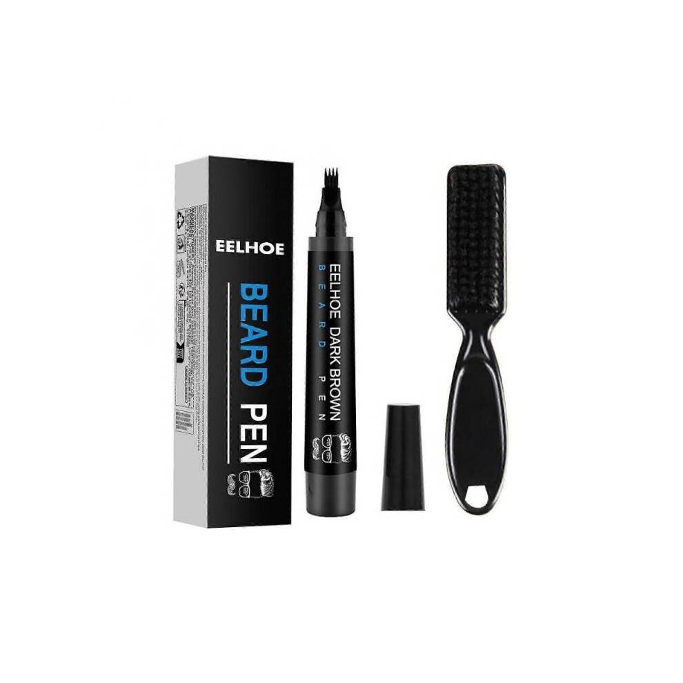 EELHOE Beard Filling Pen Kit Men's Beard Natural Waterproof Beard Pen Beard Stroke Pen