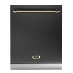 (Outlet) - Bosch helintegrerad diskmaskin 60 cm (XXL) - SBH4HVX31E - Inklusive Lofra Front Svart/Mässing