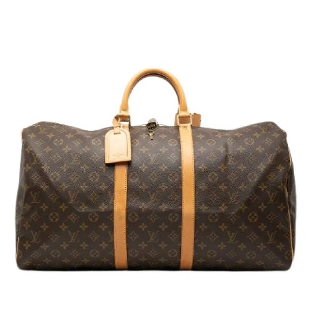 Louis Vuitton Vintage Pre-owned Keepall 55 - Vintage - Dame - Brun - ONE SIZE - Læder