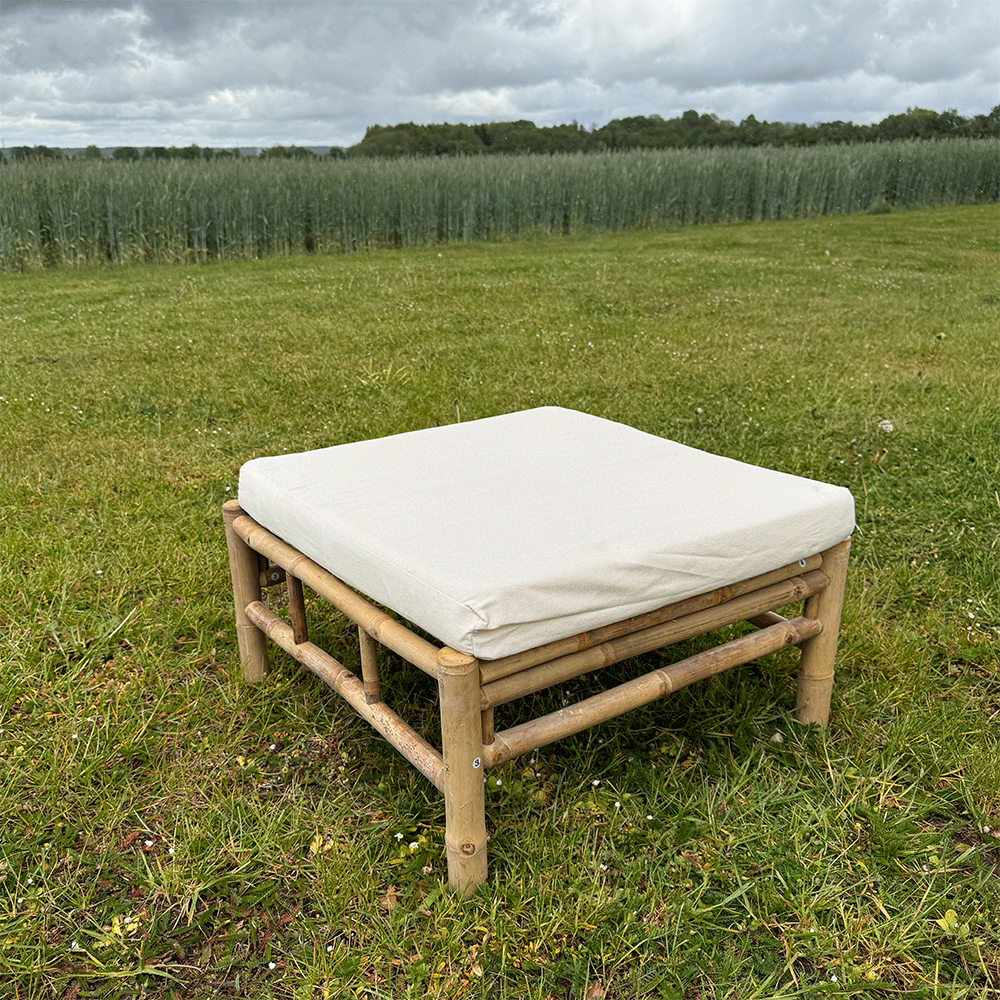 Bambus Fodskammel Sofa - Naturlig Komfort og Stilfuldt Design.