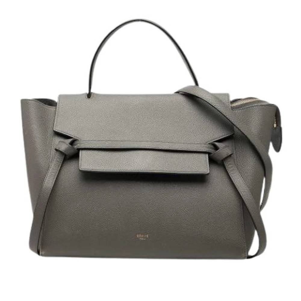 Celine Vintage Pre-owned Mini Belt Bag - Vintage - Dame - Grå - ONE SIZE - Uld