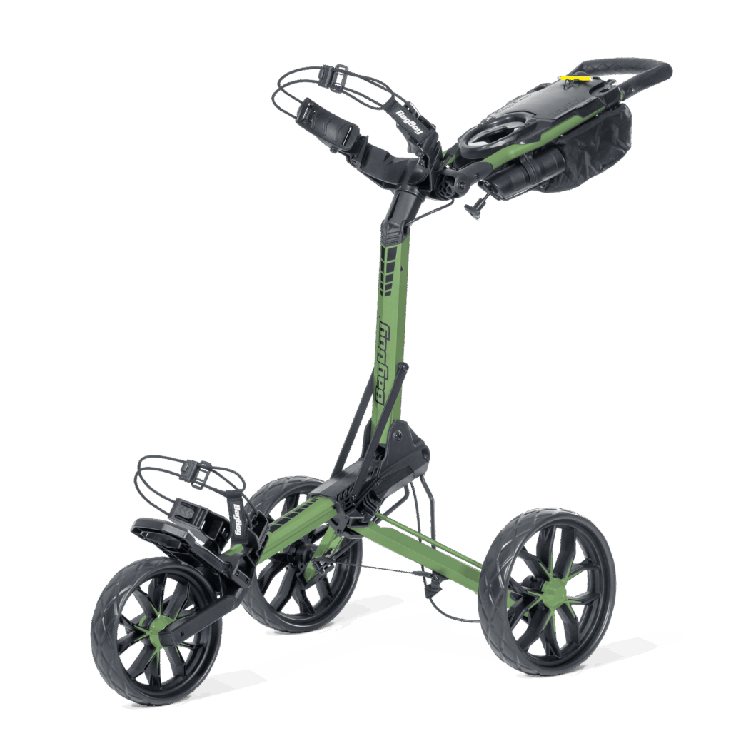 BagBoy Slimfold Auto-Open Push Cart GREEN/BLACK (USEX (ONE SIZE))
