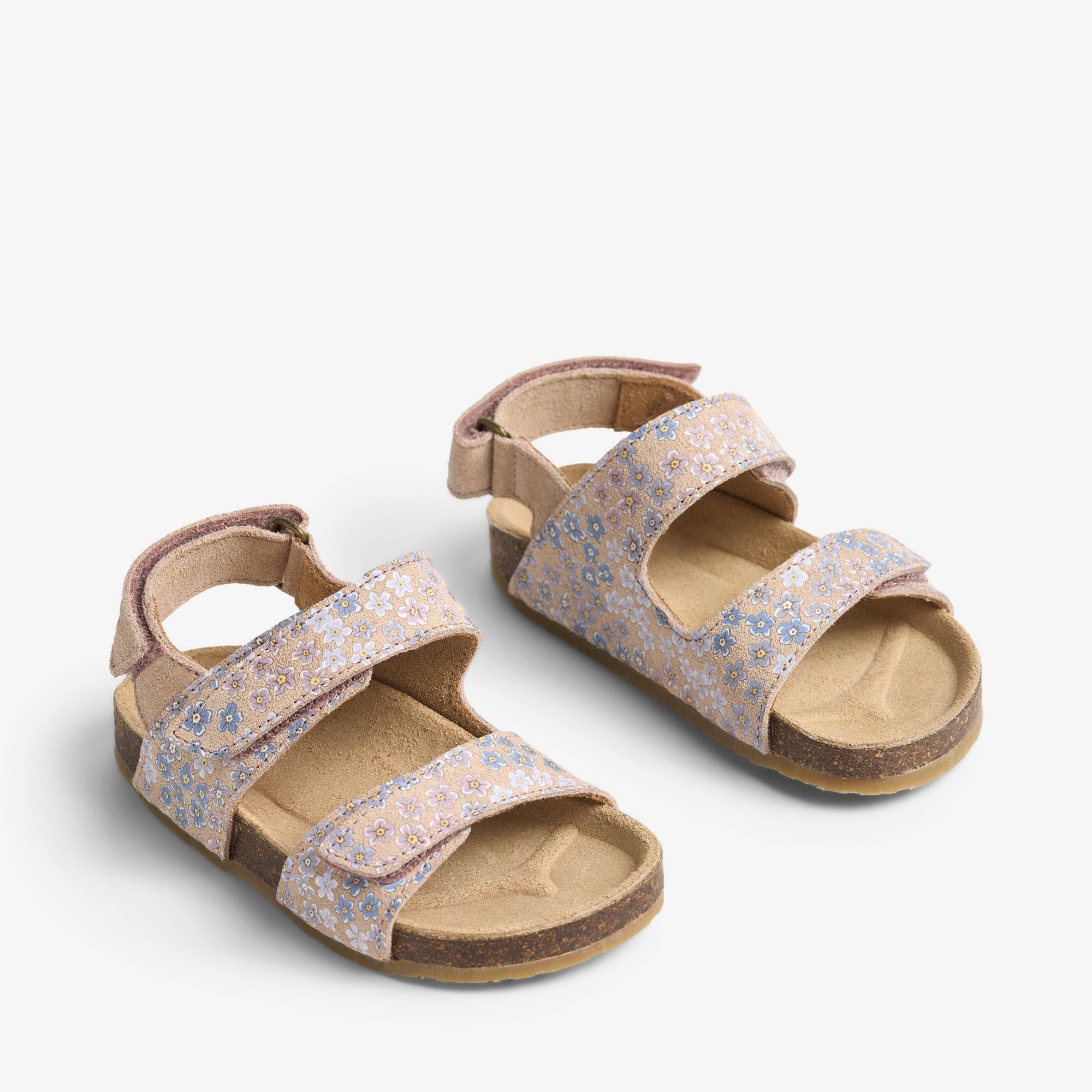 WHEAT® - Sandal Clara - powder blue flowers - Str 32