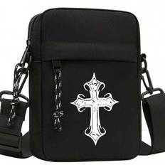 Cross Element Small Messenger Bag Shoulder Mini Small Shoulder Bag Messenger Small Backpack Messenger Bag Multifunctional Waterproof Suitable Outdoor - Black - one-size