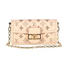 Louis Vuitton, Taske, Dame, Beige, ONE SIZE, Tyl, Laeder louis-vuitton-tasker