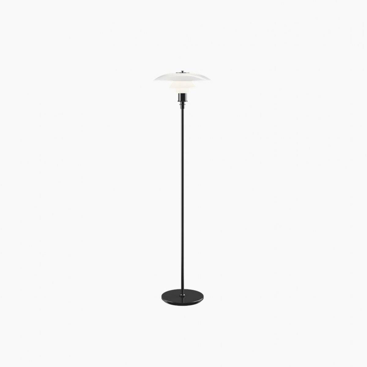 Golvlampa PH 3½-2½, Svart metalliserad