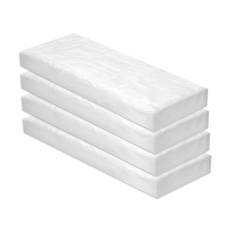 Jyvex 4 delar keramisk ull för bioetanol, 300 x 100 x 25 mm öppen spis svamp, brännvadd och keramisk svamp för bioetanolbrännare, etanol eldstad tillbehör, eldstäder inomhus