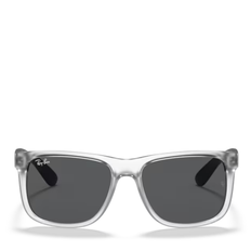 Mens 651287 Transparent RB4165 Justin Rubber Sunglasses - 55
