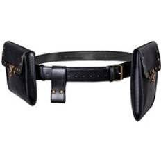 Steampunk midjeväska vintage läder vuxen vandring resor fanny pack bältesöglor hip bum bag plånbok plånböcker telefon påse väska l920