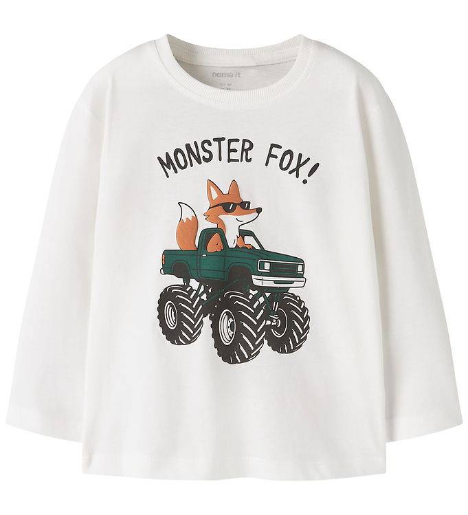 Name It Tröja - NmmWagon - Loose - Cloud Dansare/Fox Truck - Name It - 6 år (116) - Tröja