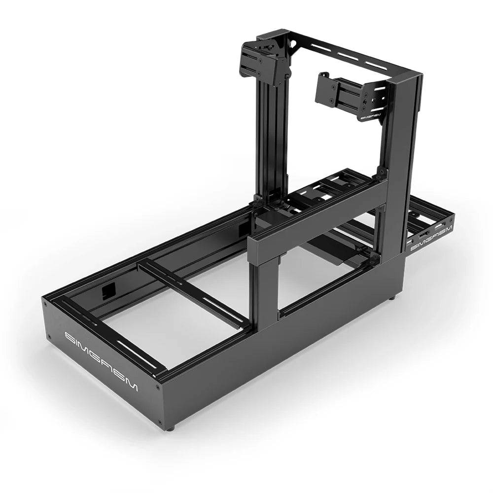 SIMGASM | Pro Aluminum Sim Racing Cockpit - Side Mount / Black