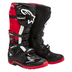 Alpinestars Honda Tech 7 Enduro Drystar Crosstövlar Svart-Ljusröd 44,5
