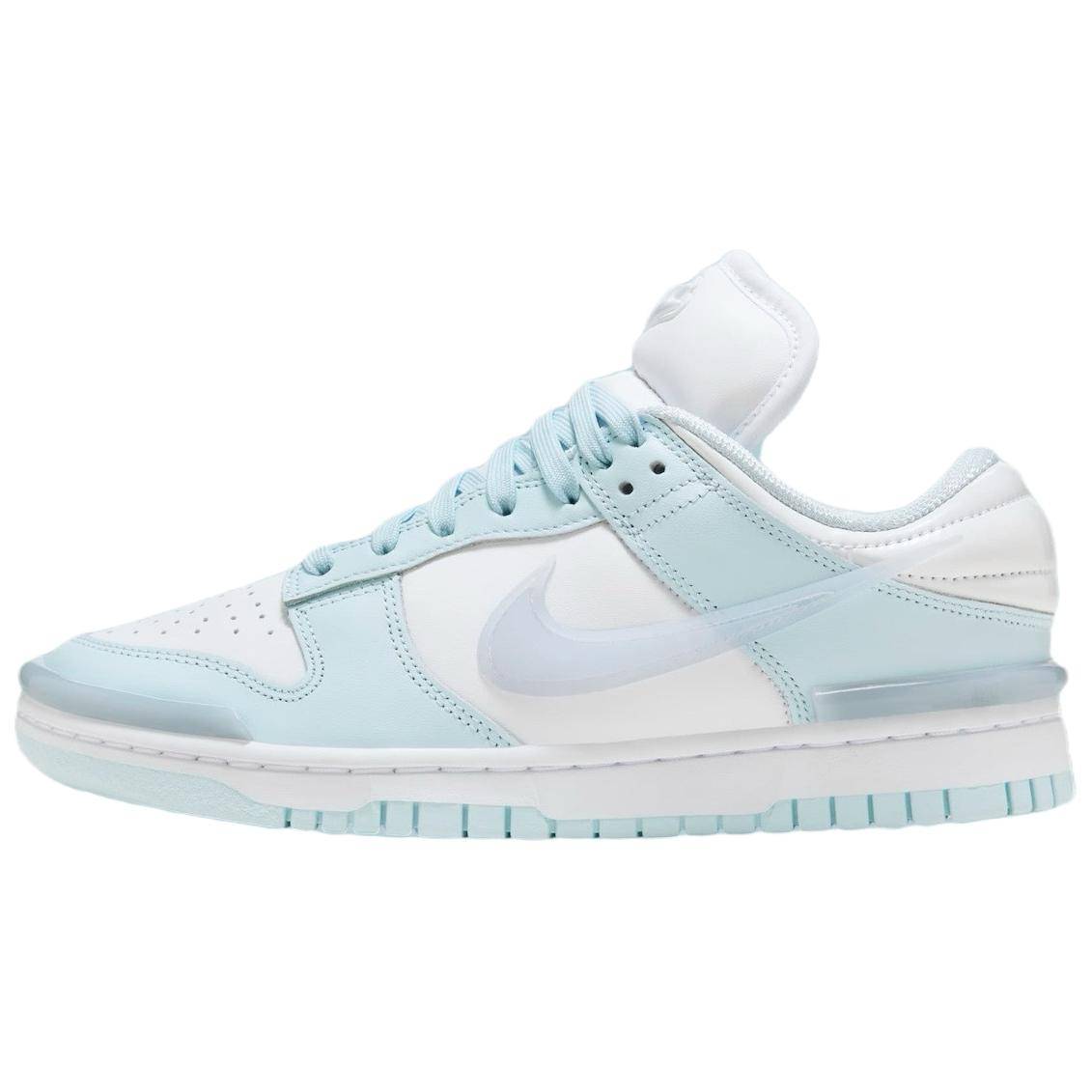 Nike Dunk Low Twist Glacier Blue Dam Sneakers Vit Football-Grey DZ2794-103 43