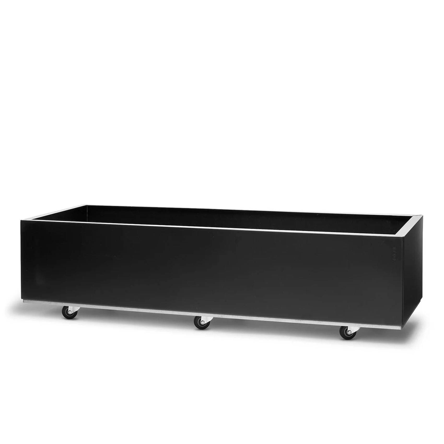 BEDD odlingslåda med hjul/ben - 120x60x25 cm, svart - Svart