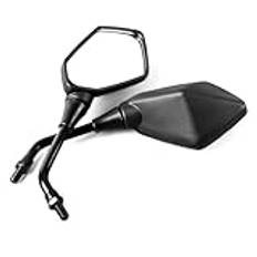 Sidobackspegel 2st/par Universell 8mm 10mm Motorcykel Spegel Scooter E-Bike Backspeglar Elektromobil Baksidan Konvex Spegel Bar End Mirror(8mm)